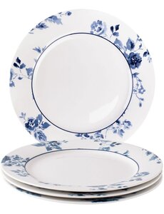 Laura Ashley Bordenset van 4 borden plat 20cm China Rose