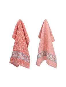 Bunzlau Castle Set keuken- en theedoek Daydream Roze