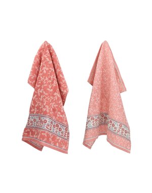 Bunzlau Castle Set keuken- en theedoek Daydream Roze