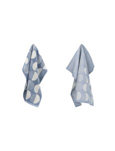 Bunzlau Castle Set keuken- en theedoek Dots Grijs Blauw