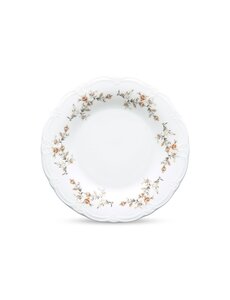 BonBistro Bord plat 27,5cm Brown Flower Retro