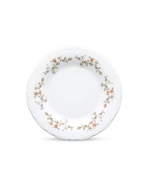 BonBistro Bord plat 27,5cm Brown Flower Retro