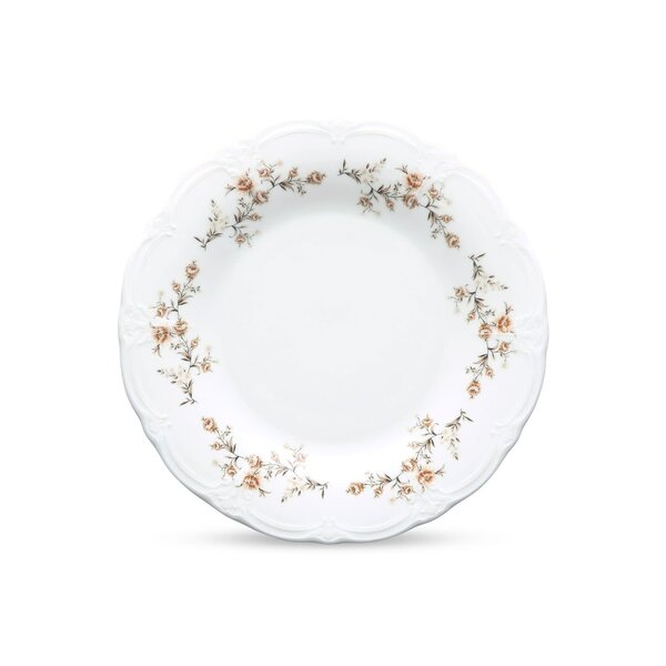 BonBistro Bord plat 27,5cm Brown Flower Retro