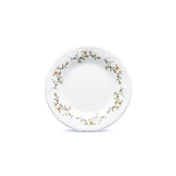BonBistro Bord plat 20,5cm Brown Flower Retro