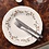 BonBistro Bord plat 20,5cm Brown Flower Retro