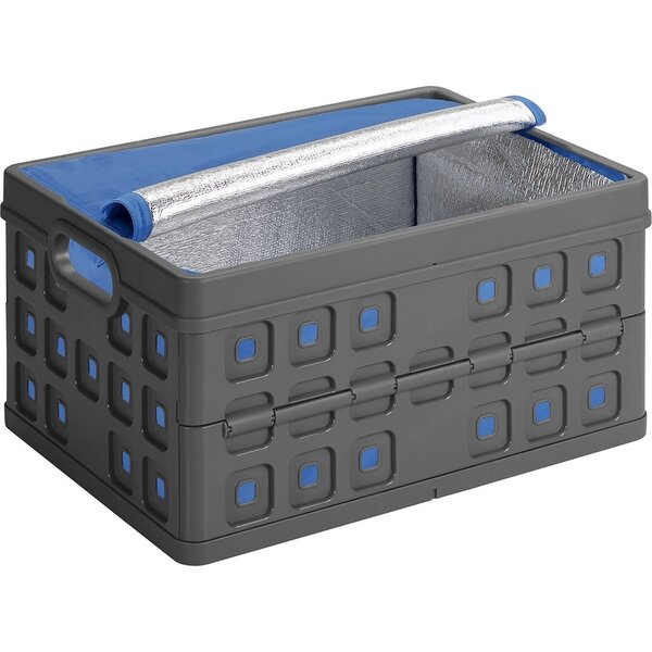 Sunware Vouwkrat met koeltas 32L antraciet Square