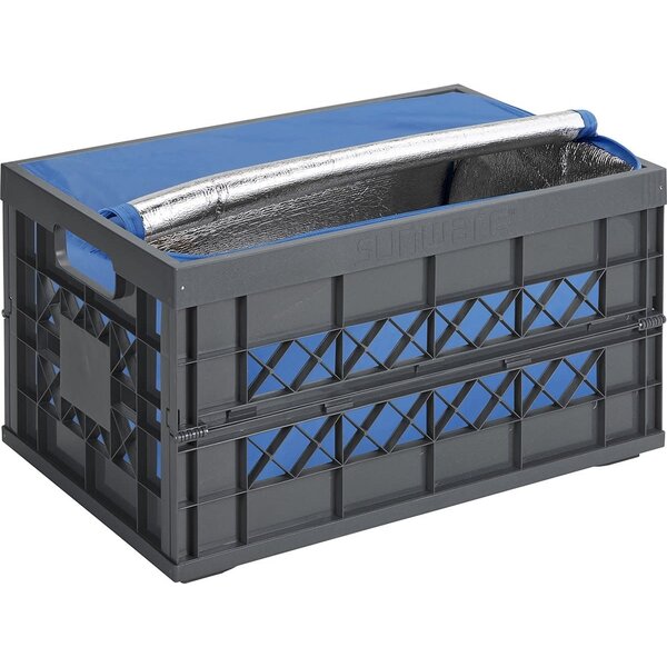 Sunware Vouwkrat Heavy Duty met koeltas 45L antraciet Square