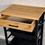 Kesper Keukentrolley 47x37x85 cm zwart bamboe