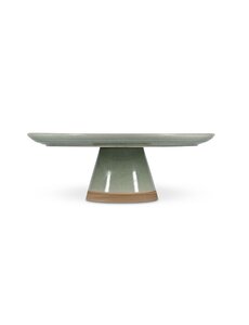 Salt en Pepper Taartplateau op voet 33,5cm groen Cameo
