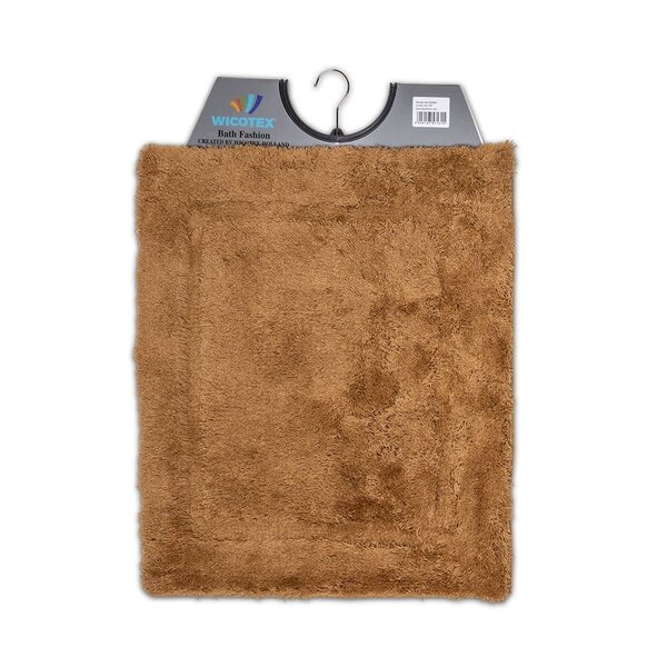 Wicotex Bidetmat Bruin Acrl met antislip onderzijde 50x60 cm