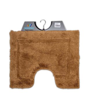 Wicotex Toiletmat Bruin Acrl met antislip onderzijde 50x60 cm
