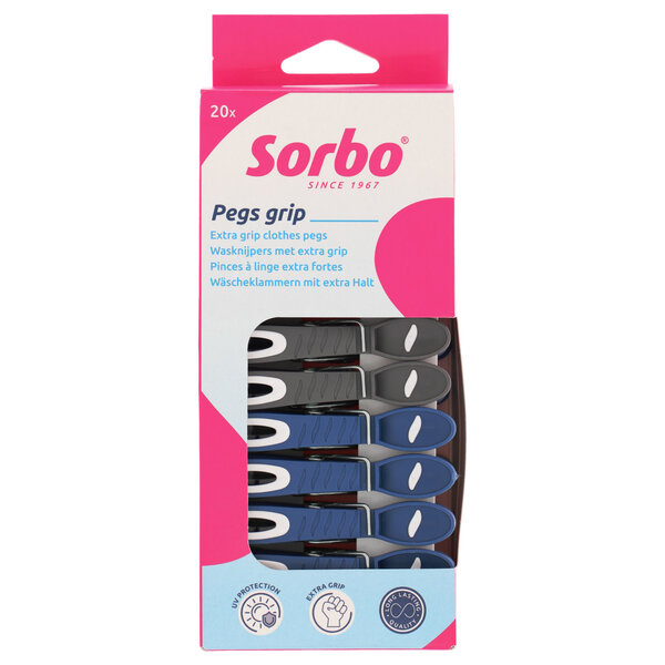 Sorbo Wasknijpers met extra grip 20st