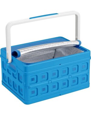 Sunware Vouwkrat met koeltas en handgreep 24L blauw Square
