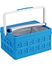 Sunware Vouwkrat met koeltas en handgreep 24L blauw Square