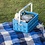 Sunware Vouwkrat met koeltas en handgreep 24L blauw Square