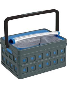 Sunware Vouwkrat met koeltas en handgreep 24L antraciet Square