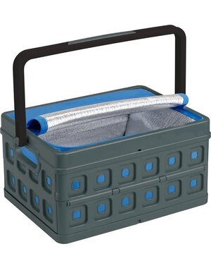 Sunware Vouwkrat met koeltas en handgreep 24L antraciet Square