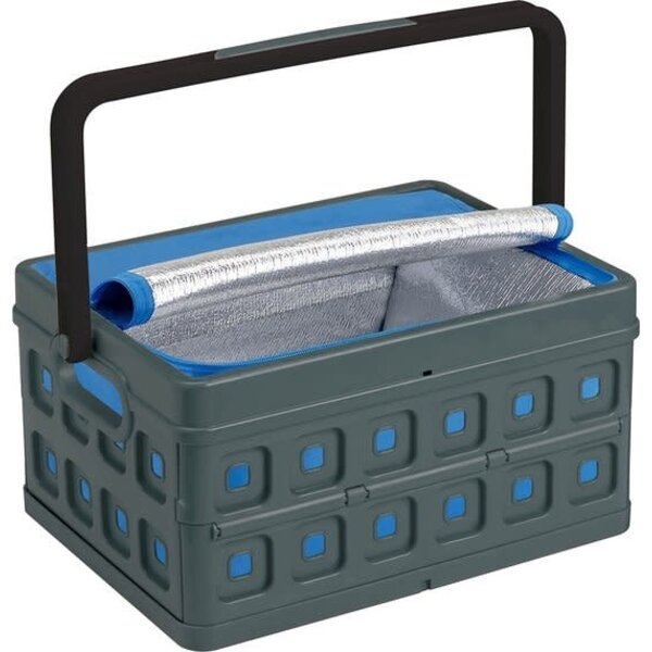 Sunware Vouwkrat met koeltas en handgreep 24L antraciet Square