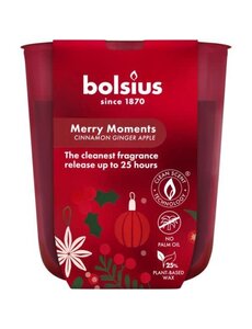Bolsius Geurglas Merry moments cinnamon ginger apple