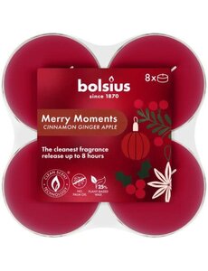 Bolsius Geurtheelicht Merry Moments Cinnamon Ginger Apple maxi set/8