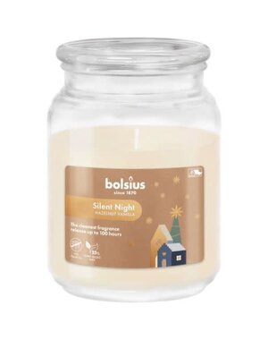 Bolsius Geurkaars Silent Night Hazelnut Vanilla in glas