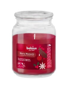 Bolsius Geurkaars Merry Moments Cinnamon Ginger Apple in glas
