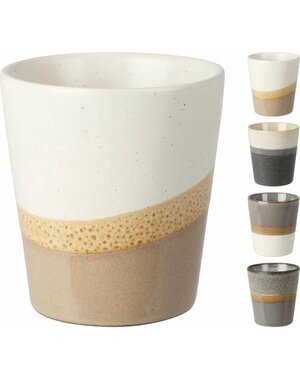 Siaki Mok 200ml aardewerk 4 assorti