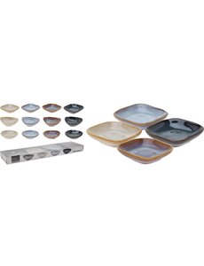 Excellent Houseware Snackschaal set van 4 stuks 3 assorti