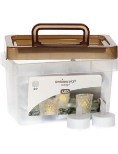 Ambiance Theelichtjes led set 24