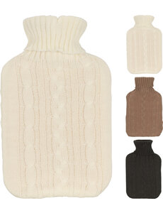  Warmwaterzak / Kruik  met hoes 1750ml 3 assorti