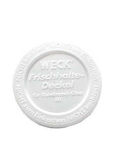 Weck Vershouddeksel Ø60mm wit 5 stuks