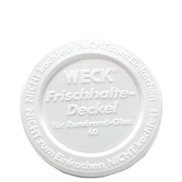 Weck Vershouddeksel Ø60mm wit 5 stuks