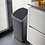 Sunware Afvalbak 50L Delta swing deksel zilver/zwart