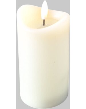  Ledkaars ivoor 12.5x7cm
