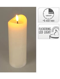  Ledkaars ivoor 15x7cm