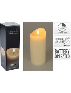  Ledkaars ivoor 20x7cm