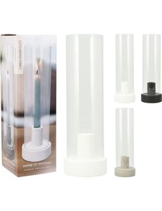 Home & Styling Kandelaar / Kaarsenhouder cement 3 assorti