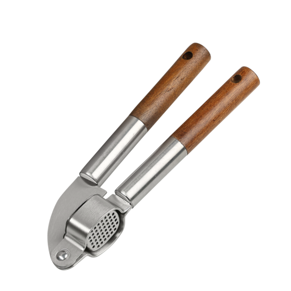 Kesper Knoflookpers RVS acacia