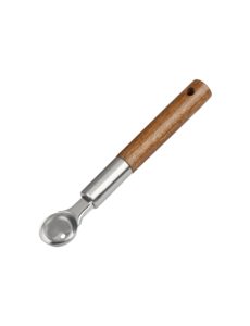 Kesper Meloenschep RVS acacia