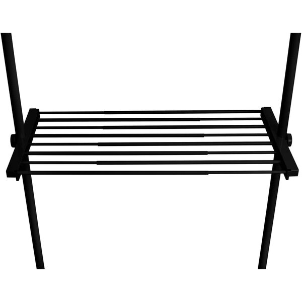 Wenko Opbergplank 73-120x42cm zwart Herkules