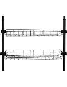 Wenko Opbergmand 83x38x8cm 2 stuks zwart Herkules