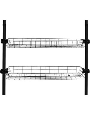 Wenko Opbergmand 83x38x8cm 2 stuks zwart Herkules