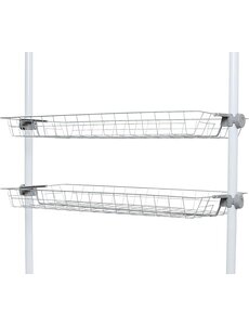 Wenko Opbergmanden 2 stuks grijs Herkules