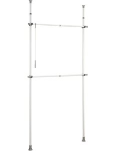 Wenko Telescopisch garderobesysteem Basic wit Herkules