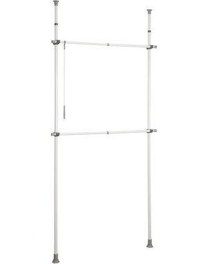 Wenko Telescopisch garderobesysteem Basic wit Herkules