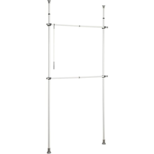 Wenko Telescopisch garderobesysteem Basic wit Herkules