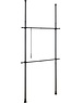 Wenko Telescopisch garderobesysteem Basic zwart Herkules