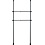 Wenko Telescopisch garderobesysteem Basic zwart Herkules