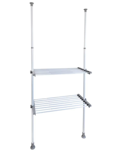 Wenko Telescopisch garderobesysteem Twin wit Herkules