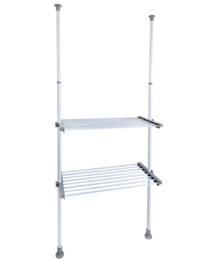 Wenko Telescopisch garderobesysteem Twin wit Herkules
